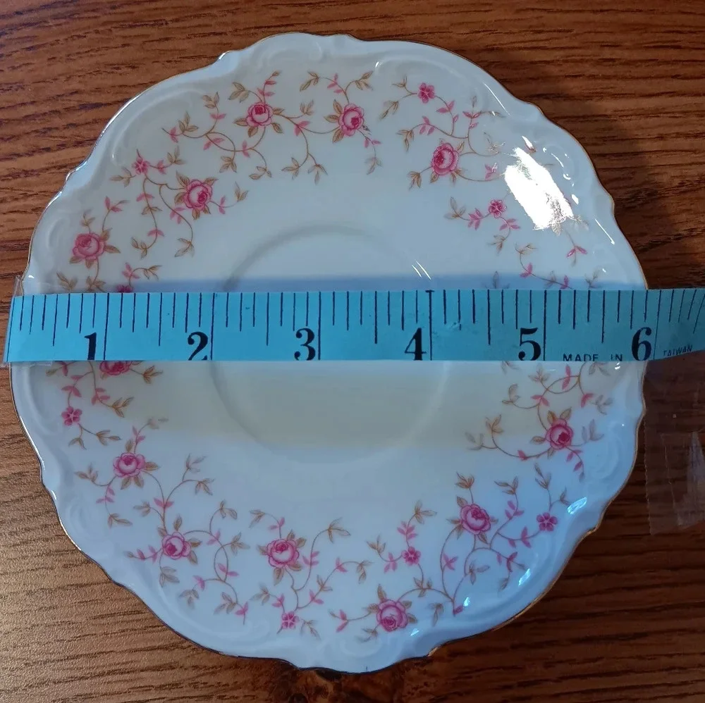 Vintage 5 Mitterteich Bavaria plates, made in Germany, Lady Claire style. - Picture 5 of 10
